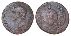 Ancient Coins - Tiberius. AD 14-37. Æ As (28mm, 10 g, ). Rome mint. Struck AD 34-35. TI • CAESAR • DIVI • AVG • F • AVGVST • IMP • VIII •, laureate head left / PONTIF • MAX • TR POT XXXVI, S C