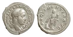 Ancient Coins - Severus Alexander AD 222-235. Rome Denar AR 19mm., 3g. IMP ALEXANDER PIVS AVG, laureate bust right, slight drapery / PROVIDENTIA AVG, Providentia