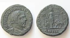 Ancient Coins - Philip I Arabs Ӕ27mm 14g. of Provincia Dacia. Dacia ,eagle and lion, curved standart