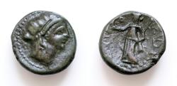 Ancient Coins - SICILY, Syracuse. Under Roman Rule. After 212 BC. Æ 22mm (8,7gm). Wreathed head of Persephone right / Demeter standing facing, holding sceptre and long torch.