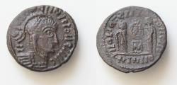 Ancient Coins - Constantine I. AD 307/310-337. Æ Follis 18mm, 2.86 g, Barbarous imitation , circa mid 4th-early 5th century AD.