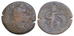 Ancient Coins - EGYPT, Alexandria. Antoninus Pius. AD 138-161. Æ Drachm (30mm, 17,5 g, ). Dated RY 10 (AD 146/7). Laureate head right / Isis Pharia standing right, holding sistrum and billowing