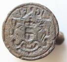 World Coins - Medieval Bronze matrix Seal Uncertain 15-16 century A.D., D= 28mm ,27,22g Extremely rare ! Very Fine !