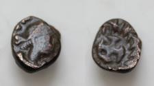 Ancient Coins - Migration Period Vandals, Hilderic Æ Nummus. Carthage, AD 523-530.  diademed, draped and cuirassed bust right / Cross pattée within wreath.