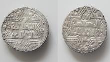 World Coins - ARTUQIDS OF MARDIN: Ghazi I, 1239-1261, AR 21mm dirham (2.89g), Mardin, AH642, A-1834.1, as vassal of the Ayyubid al-Salih Ayyub,