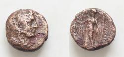 Ancient Coins - SELEUKID EMPIRE. Seleukos I Nikator. Second satrapy and kingship, 312-281 BC. Alexander III the Great  wearing elephant skin Æ 16mm, 3,8g. Susa mint. only two in CoinArchives