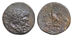 Ancient Coins - Pontos. Amisos. AE 19mm 8,3g   85-65 BC.  Laureate head of Zeus right. Eagle standing over thunderbolt