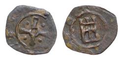World Coins - Crusaders, Bohémond V Æ 15mm 0,5g Pougeoise. Tripoli, AD 1233-1252. CIVITAS, cross with circular center and each spoke terminating in pellets,St. Andrew's cross? pellets in between