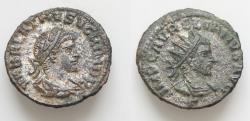 Ancient Coins - Vabalathus. Usurper of Syria  A.D. 268-272. Silvered AE20mm 3g. Antoninianus , bust of Aurelian