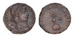 Ancient Coins - CONSTANS (337-350). AE17mm 3,1g Antioch. Obv: D N CONSTANS P F AVG. Diademed, draped and cuirassed bust right. Rev: FEL TEMP REPARATIO / ANA. Radiate phoenix standing right upon