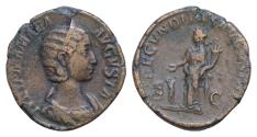 Ancient Coins - Julia Mamaea. Augusta AD 222-235. Rome Sestertius Æ 29 mm, 18,46 g IVLIA MAMAEA AVGVSTA, diademed and draped bust right / FECVNDITAS AVGVSTAE S-C,