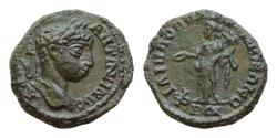Ancient Coins - THRACE, Philippopolis. Elagabalus. AD 218-222. Æ (18mm, 3.7g,). Struck AD 219-20. Laureate head right / Hera standing facing, head left, holding patera and long scepter.