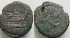Ancient Coins - L. Licinius Murena Æ 33mm 31g.  As. Rome, 169-158 BC. Laureate head of Janus; I (mark of value) above / Prow of galley to right; MVRENA above, [I (mark of value) before, ROMA in ex