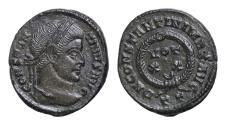 Ancient Coins - CONSTANTINE I 'THE GREAT' (307/10-337). AE18mm 3,2g Follis. Ticinum. CONSTANTINVS AVG. Laureate head right. D N CONSTANTINI MAX AVG / T T. VOT / XX