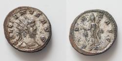 Ancient Coins - Gallienus BI Antoninianus. Uncertain Asian Mint, AD 267. GALLIENVS AVG ,  FIDES AVG, Mercury standing to left, holding purse and caduceus; PXV in exergue
