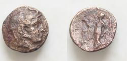 Ancient Coins - SELEUKID EMPIRE. Seleukos I Nikator. Second satrapy and kingship, 312-281 BC. Alexander III the Great  wearing elephant skin Æ 16mm, 3g. Susa mint. only two in CoinArchives