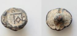 Ancient Coins - Lead  SEAL, Roman. 4-5 centuries A.D. . Seal (Lead, 16mm, 5,1g) Monogram