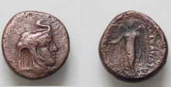 Ancient Coins - SELEUKID EMPIRE. Seleukos I Nikator. Second satrapy and kingship, 312-281 BC. Alexander III the Great  wearing elephant skin Æ 16mm, 4,7g. Susa mint. only two in CoinArchives