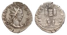 Ancient Coins - Gallienus, 253-268 AD, silver AR 21,5mm 2,8g  Antoninianus, Cologne, GERMANICUS MAX V, RIC 18, Elmer 59c EF-VF