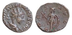 Ancient Coins - Tetricus II, Romano-Gallic Emperor, 273-274. Antoninianus (Bronze, 19 mm, 4,26g, ), Treveri, 274. C PIV ESV TETRICVS CAES Radiate and draped bust of Tetricus II to right.  SPES AVG