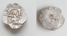 World Coins - AUSTRIA. Friedrich III (1452-1493). Uniface Pfennig. Wien. Obv: W / H - T. Vienna coat of arms within trefoil. Rev: Blank.