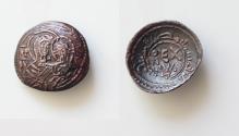World Coins - Italy, Sicily, Messina. Guglielmo I (1154-1166). Æ14,5mm, 1,08g , Extremely Fine.