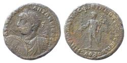 Ancient Coins - Philippopolis. Thrace  .Elagabalus. Æ mm (15g). Laureate, draped and cuirassed bust left, holding spear and shield / Hermes standing left, holding purse and caduceus
