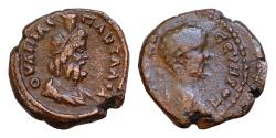 Ancient Coins - THRACE: Pautalia, Septimius Severus, 193-211, AE19 (4.85g),  Varbanov-4667, laureate head right // draped bust of Serapis right, wearing kalathos,