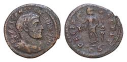 Ancient Coins - Constantine I AD 307/310-337 Æ Half Follis 17mm, 2,1g Rome mint, 4th officina. Struck AD 312-313 FL VAL CONSTANTINVS AVG, laureate, draped, and cuirassed bust left / PACI P-ERPET