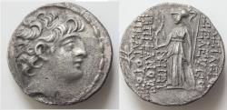 Ancient Coins - SELEUKID KINGS OF SYRIA. Seleukos VI Epiphanes Nikator, circa 96-94 BC. AR29mm 14,68g Tetradrachm Seleukeia on the Kalykadnos. Diademed head of Seleukos VI to righ