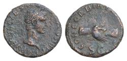 Ancient Coins - Nerva. AD 96-98. Æ As (26mm, 10g,). Rome mint. Struck AD 97. IMP NERVA CAES AVG P M TR P COS III P P laureate head right / CONCORDIA EXERCITVVM S C in exergue, clasped right hands