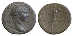 Ancient Coins - Trajan, 98 – 117 As 103-111, Æ28mm  11g. IMP CAES NERVAE TRAIANO AVG GER DAC P M TR P COS V P P bust r. S P Q R OPTIMO PRINCIPI S – C Aequitas standing l., holding scales and cornu