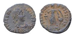 Ancient Coins - Theodosius I. A.D. 379-395. AE half-centenionalis (12,5mm, 1g ). Antioch mint, Struck A.D. 388-395
