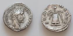 Ancient Coins - Antoninus Pius AR18mm 3,3g. Denarius. Rome, AD 144. ANTONINVS AVG PIVS P P TR P COS III, laureate head right / ANNONA AVG, modius with two corn ears and poppy