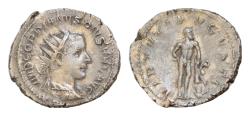 Ancient Coins - Gordian III (238-244 AD.) AR Antoninian (22mm, 4,5g.) Rome 241-243 AD. IMP GORDIANVS PIVS FEL AVG. Radiate, draped and cuirassed bust right. Rev. VIRTVTI AVGVSTI. Herakles