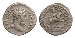 Ancient Coins - Septimius Severus. AD 193-211. AR Denarius (18mm, 3.5g) Rome mint. Struck AD 204. Laureate head right / Dea Caelestis riding lion right, head facing right, holding thunderbolt