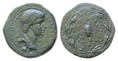 Ancient Coins - KINGS of COMMAGENE. Antiochos IV Epiphanes. AD 38-72. Æ 28mm, 13.5g,  Diademed and draped bust right / Scorpion within wreath