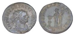Ancient Coins - Tacitus AD 275-276. Ticinum Antoninianus Æ silvered 21mm., 3,7g IMP C M CL TACITVS AVG Radiate, draped and cuirassed bust of Tacitus to r.; Rv. FELICITAS SAECVLI