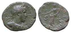 Ancient Coins - Hadrian. Unit. 119-121 AD. Rome. (Ric-II 3 676). AE AS 27mm 10g  IMP CAESAR TRAIAN HADRIANVS AVG, laureate, draped and cuirassed bust right