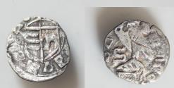 World Coins - WALLACHIA Principality of WALLACHIA. Dan I ?? A.D.1383-1386  AR ducat 12,5mm,0,36g.Unpubblished . eagle head to ring , standing left on helmet; Sigla "S " left !! Extremely rare! !