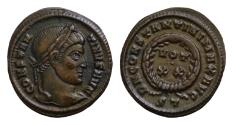 Ancient Coins - CONSTANTINE I. 307-337 AD. Æ 19mm Follis (4,1gm). Struck 320-321 AD. Ticinum mint.