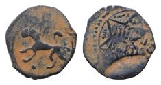 World Coins - ISLAMIC. Uncertain. AE18mm 1,9g  Circa 11th-14th centuries?). Lion  Extremely rare .Good  Very Fine
