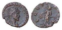 Ancient Coins - Quintillus (270 AD). AE Antoninianus (19 mm, 2,88 g), Rome. LAETITA AVG, Laetitia