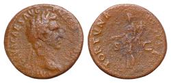 Ancient Coins - Nerva AD 96-98. Rome As Æ 27 mm, 12 g IMP NERVA CAES AVG P M TR P COS II P P, laureate head of Nerva right / FORTVNA AVGVST S - C,