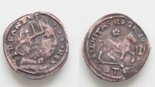 World Coins - ITALY, Napoli (Regno). Ferdinando I (Don Ferrante). 1458-1494. Æ Cavallo 19mm, 1.49g