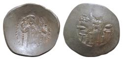 Ancient Coins - Manuel I (1143-1180). BI Silvered Aspron Trachy 27mm, 4,3g, Constantinople.
