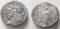Ancient Coins - SELEUKID KINGS OF SYRIA. Seleukos VI Epiphanes Nikator, circa 96-94 BC. AR28mm 15,76g Tetradrachm Seleukeia on the Kalykadnos. Diademed head of Seleukos VI to righ