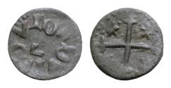 World Coins - Wallachia, Radu I AE 12,5mm 0,6g  Ban. 1377-1383.  has the Cyrillic letter Γ, i.e. G,    Extremely Fine ! Extremely Rare ! Great-grandfather of Vlad III The Impaler (Dracula)