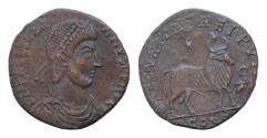 Ancient Coins - Julian II augustus, 360-363 Barbaric Imitation . Æ23mm 5.3g, Arelate 361-363.