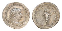 Ancient Coins - Gordian III AR 23mm 4,1g Antoninianus. Rome, AD 241-243. IMP GORDIANVS PIVS FEL AVG, radiate, draped and cuirassed bust of Gordian III to right / P M TR P IIII COS II P P, emperor